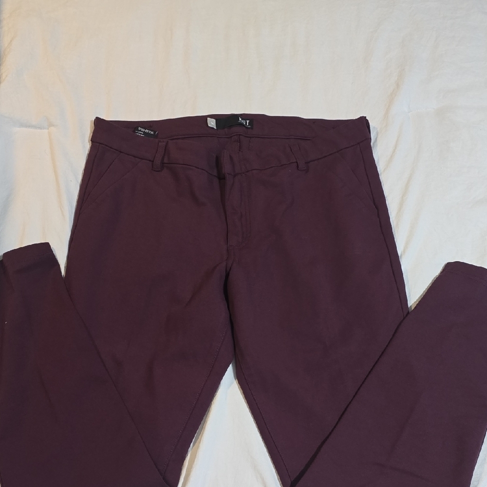 Kut from the Kloth Women's Burgundy Skinny Pants